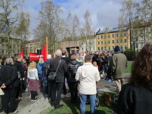 Homenaje a los soldados noruegos fallecidos en la guerra civil española
